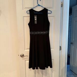 NWT Women's Cocktail A-Line Embroidery Dress
